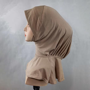 HZM-26013 <span class=keywords><strong>Bonnet</strong></span> intérieur uni pour femme musulmane, couvre-chef, couvre-<span class=keywords><strong>cou</strong></span> et menton, pour perte de cheveux, sous-hijab - Product Image 2