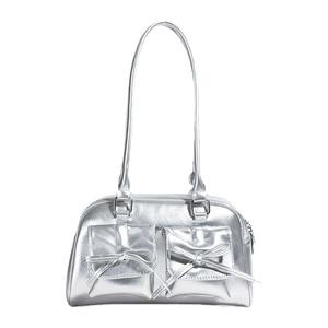 Bolso de Hombro Estilo Ballet para Mujer, Novedad 2025, con Cremallera, Lazo de PU, para Moda, Bandolera - Product Image 5