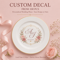 Assiettes plates en porcelaine fine pour réception de mariage, élégantes assiettes rondes blanches pour la table de mariage