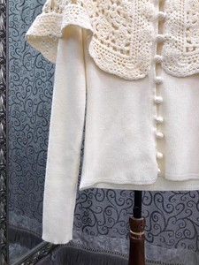 <span class=keywords><strong>Cardigan</strong></span> di Alta Qualità Nuova Collezione Primavera 2026, Moda Donna, Lavorazione a Maglia e Uncinetto, Maniche Lunghe, <span class=keywords><strong>Beige</strong></span> e Nero - Product Image 6