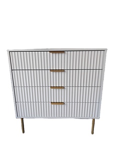 Armoire de rangement moderne à 4 tiroirs Panneau en bois <span class=keywords><strong>Meubles</strong></span> de chambre à coucher Tiroir en bois pour le salon - Product Image 1