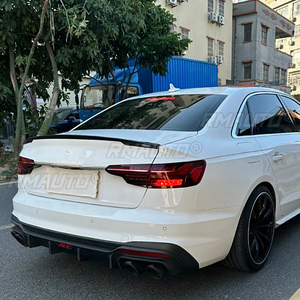 สปอยเลอร์หลังสำหรับ Audi B9 A4 S4 Sedan ปี 2016-2024 สีดำเงา ABS สำหรับติดตั้งท้ายรถ ชุดแต่งสปอยเลอร์หลังคา  อุปกรณ์ตกแต่งรถยนต์ - Product Image 3