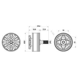 Motor Brushless de Alta Velocidad 1900KV TOP MAN de <span class=keywords><strong>IRON</strong></span> 2207 y 2306 para Drones PFV de 5-6 Pulgadas - Product Image 6