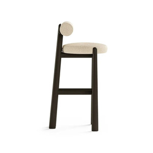 Tabouret <span class=keywords><strong>de</strong></span> <span class=keywords><strong>bar</strong></span> <span class=keywords><strong>de</strong></span> style rétro moderne nordique Design minimaliste avec des coussins en tissu simples pour restaurants bars cafés îles <span class=keywords><strong>de</strong></span> cuisine - Product Image 6