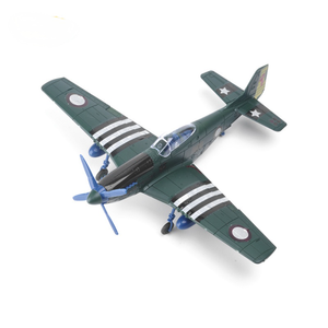 Kit de construction en plastique authentique <span class=keywords><strong>P51</strong></span> Mustang de la Seconde Guerre mondiale, jouet d'aviation militaire, cadeau, modèle d'assemblage 4D, avions RC - Product Image 6