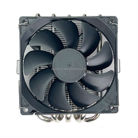 Module refroidisseur de CPU en aluminium argenté de haute qualité personnalisé dissipateur de chaleur en alliage de radiateur à grand tube pour application de processeur
