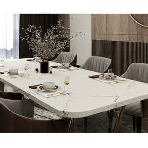 GOLDTOP OEM/ODM di alta qualità Cuarzo 5113 Berkshire in ottone piani Vanity controsoffitto lastra di quarzo Calacatta quarzo bianco - Product Image 4