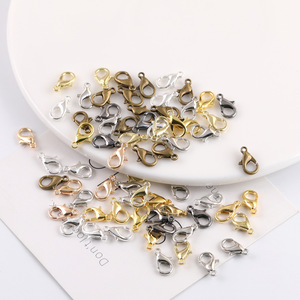 Fermoirs mousquetons en alliage pour bijoux, 10mm, 12mm, 14mm, 16mm, 18mm, 20mm, 23mm, 30mm, 35mm, plaqués multicolores, pour bracelets et colliers DIY - Product Image 1