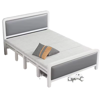 Lit souple pliant à cadre en fer moderne pour maison de location du fabricant Lit de sieste pliable portable et durable pour la maison du camping 60% de réduction