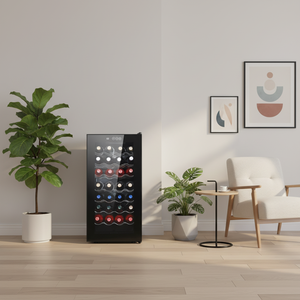 Réfrigérateur à <span class=keywords><strong>vin</strong></span> <span class=keywords><strong>professionnel</strong></span>, mini-bar, réfrigérateur 78L, 32 bouteilles de <span class=keywords><strong>vin</strong></span> rouge et blanc, refroidisseur à <span class=keywords><strong>vin</strong></span> thermoélectrique - Product Image 3