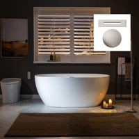 Baignoire autoportante en acrylique de 67 pouces, baignoire de trempage contemporaine