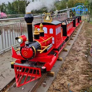 Vui chơi giải trí cưỡi trẻ em theo dõi đi xe lửa công viên chủ đề tàu điện - Product Image 6
