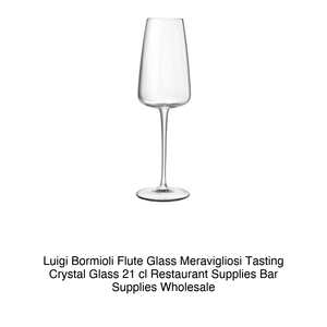 Flûtes à champagne magnifiques 21 cl H 21 cm Ø 6,7 cm Verre cristallin de qualité supérieure Luigi Bormioli - Product Image 2