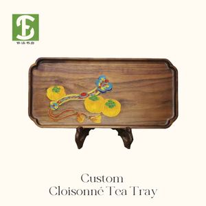 Premium Wooden Cloisonne Artware - Elegant Home Decor for Study Living Room Interior