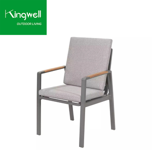 Muebles <span class=keywords><strong>de</strong></span> Jardín Duraderos y Sencillos <span class=keywords><strong>de</strong></span> Estilo Medio Oriente, Mesa <span class=keywords><strong>de</strong></span> Comedor <span class=keywords><strong>de</strong></span> Aluminio Resistente a la Intemperie, Portátil, con 6 Sillas <span class=keywords><strong>de</strong></span> Teca - Product Image 4