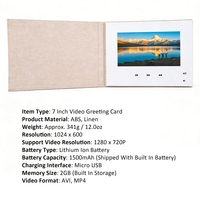 Invito Personalizzato di Alta Qualità, Lussuoso Libro Video con Schermo LCD, Brochure Video per Regali di Nozze