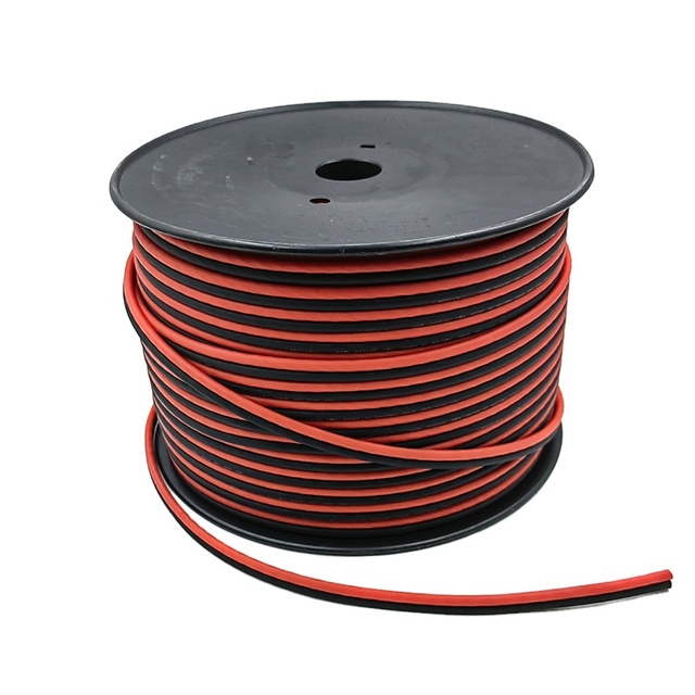 Factory Direct Supplier Oxygen Free Red Positive Black Negative Speaker Cable Speaker and Amplifier Cable Spool
