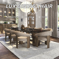 Chaise de salle à manger en bois stable, moderne et écologique, avec revêtement en velours, pour la maison, le bureau, l'appartement, l'hôtel, le restaurant, le mariage