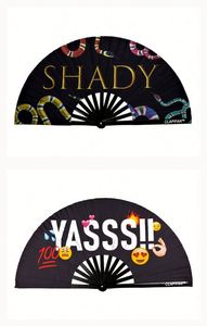 Grand éventail pliant en bambou, élégant produit artisanal en bambou - Product Image 5