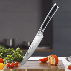 Couteau de cuisine utilitaire de 5 pouces VG10 Damas, couteau à éplucher les fruits avec manche G10, coffret cadeau premium, couteaux à découper les <span class=keywords><strong>légumes</strong></span> - Product Image 1