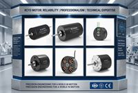 Moteur BLDC de précision 57 mm 20 W pour système de caméra de sécurité, contrôle PWM 24 V