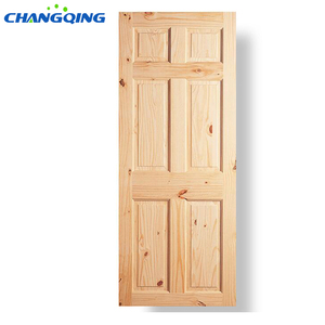 Diseño de <span class=keywords><strong>Puerta</strong></span> de Panel de Madera de <span class=keywords><strong>Pino</strong></span> Nudoso Macizo Tradicional para Decoración de Apartamentos - Product Image 1