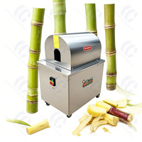 Machine à éplucher la canne à sucre 600 kg/h, machine à retirer la peau de la canne à sucre, machine à éplucher la canne à sucre pour les magasins de fruits