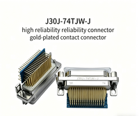 Connecteur Micro Rectangulaire à Angle Droit J30J-74TJW-J 74 Broches Haute Densité pour PCB, Contact Plaqué Or, Fournisseur de Micro Connecteurs