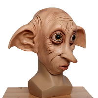 Masque réaliste de Dobby pour adultes, costume en latex, tenue de fête, Halloween, unisexe, elfe domestique, accessoires de fantaisie