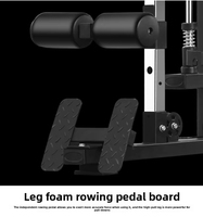 Machine Smith multifonctionnelle pour usage domestique, banc de musculation, rack à squats, presse à pectoraux, crossover de câbles, unité compacte
