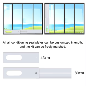 Kit <span class=keywords><strong>de</strong></span> ventilation <span class=keywords><strong>de</strong></span> <span class=keywords><strong>fenêtre</strong></span> pour climatiseur portable, plaque d'étanchéité <span class=keywords><strong>de</strong></span> <span class=keywords><strong>fenêtre</strong></span> réglable <span class=keywords><strong>de</strong></span> 16,93 pouces, personnalisable, 2 pièces - Product Image 2