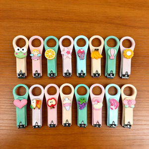 Cute <b>Cartoon</b> Nail Clippers 12.5 Mm Folding Portable For Kids And Students Home Use Random Color Pattern - Product Image 1