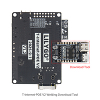 Carte de développement IoT LILYGO T-Internet-POE V2 ESP32 avec port réseau Ethernet RJ45 LAN8720, module Ethernet ESP32 + carte TF + Type C