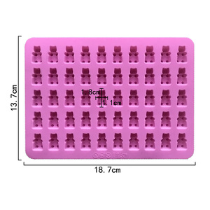 Échantillon Gratuit 181 Usine <span class=keywords><strong>Moule</strong></span> en Résine <span class=keywords><strong>Silicone</strong></span> Forme Oursons Gommeux 50 Trous, Moules à Chocolat en <span class=keywords><strong>Silicone</strong></span>, Bac à Glaçons en <span class=keywords><strong>Silicone</strong></span> - Product Image 2