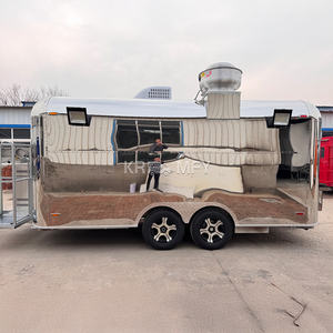 Camion de restauration mobile avec cuisine complète pour la vente de glaces, hot-dogs, plats rapides, barbecue et café - Product Image 3
