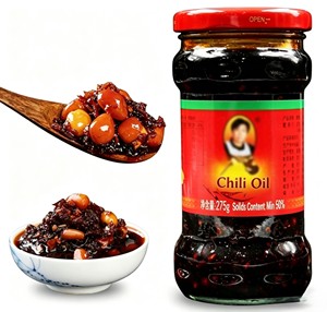 Sauce chili fermentée au soja <span class=keywords><strong>Laoganma</strong></span> 210ml en bouteille avec huile de piment, vente en gros, produit alimentaire pratique, faible MOQ - Product Image 1