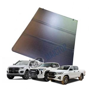 Convient aux pick-up Toyota Hilux, Tundra, Ranger, couvre-caisse arrière rigide pliable en trois parties. - Product Image 2