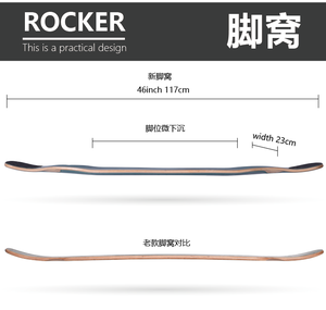Famoso monopatín de arce canadiense/longboard/tablero liso - Product Image 3