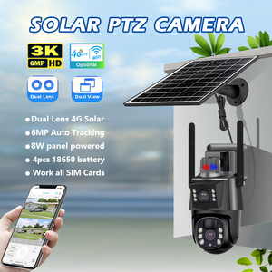 Cámara de Seguridad con Reflector Solar Económica, Visión Nocturna, Sensor CMOS, Audio Bidireccional, IP65 Impermeable, para Exteriores, con Tarjeta de Memoria 4G - Product Image 4