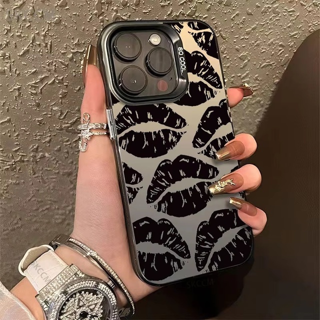 Custom DIY Lip Print IMD Personalized Fashion Phone Cases Cover for IPhone17 16 15 13 14 12 Pro Max Phone Accessories