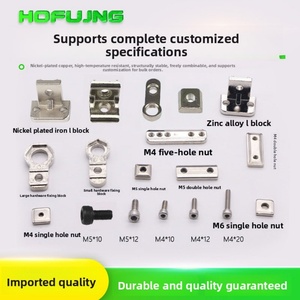 Robot Gripper Fixture Accessories Jig Parts Metal Fittings Fixed Block Tianxing L Block Single Double Five-hole Nut Suction <b>Cup</b> - Product Image 2