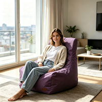 Fauteuil de plage de qualité pour l'intérieur et l'extérieur, pouf sans rembourrage
