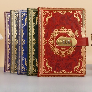 Personalizzato A5 Retro diario MAD02 addensato manuale creativo taccuino con serratura regali promozionali aziendali - Product Image 1