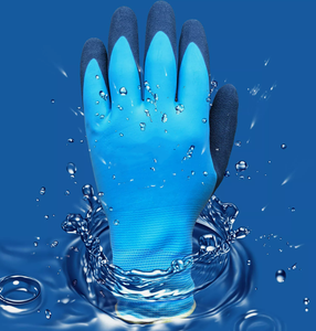 Gants thermiques d'hiver pour hommes Gants de neige imperméables pour le travail à froid, la construction et la maison enduits de latex et la pêche - Product Image 4