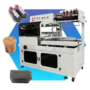 ORME Small Pof Product Wrap Film Book Pack Machine Automatic Trays L Bar Sealer and Shrink Tunnel
