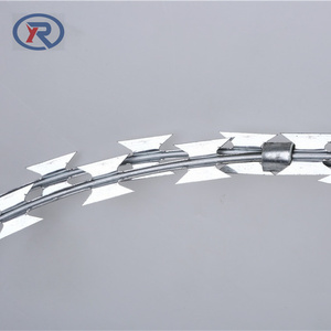 <span class=keywords><strong>Fil</strong></span> barbelé anti-escalade BTO-22 en <span class=keywords><strong>fer</strong></span> galvanisé à chaud / <span class=keywords><strong>Bobine</strong></span> <span class=keywords><strong>de</strong></span> clôture en treillis métallique à double torsion haute résistance avec lames <span class=keywords><strong>de</strong></span> rasoir - Product Image 2