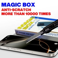 Protecteur d'écran en verre trempé de haute qualité 9H 3D Radius anti-poussière ESD Compatible pour iPhone 16 17 Pro Small Magic Box