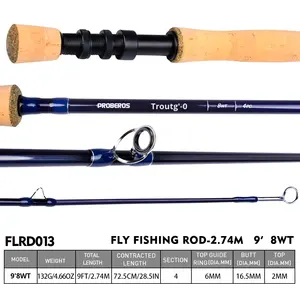 2.7m 9ft / 6WT 8WT <span class=keywords><strong>canne</strong></span> à pêche à la <span class=keywords><strong>mouche</strong></span> haut module fibre de carbone 4 sections <span class=keywords><strong>canne</strong></span> à truite liège ou poignée en métal <span class=keywords><strong>9</strong></span> <span class=keywords><strong>pieds</strong></span> cannes à pêche à la <span class=keywords><strong>mouche</strong></span> - Product Image 5
