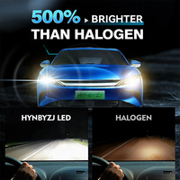 Phares LED de voiture HYNBYZJ Factory M8pro 140W 18000LM, système d'éclairage automobile, H1 H7 H4, température de couleur 6500K