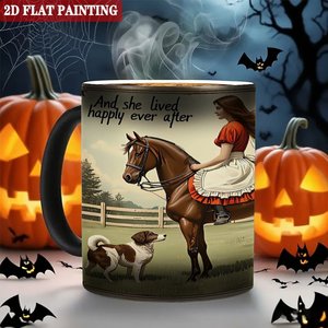 Mug quotidien 11oz en céramique noire givrée, tasse magique changeante de couleur sensible à la chaleur - Product Image 6